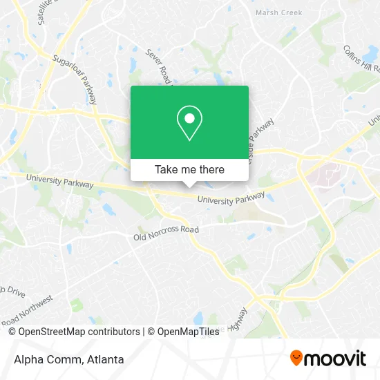 Alpha Comm map