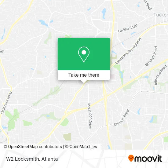 W2 Locksmith map