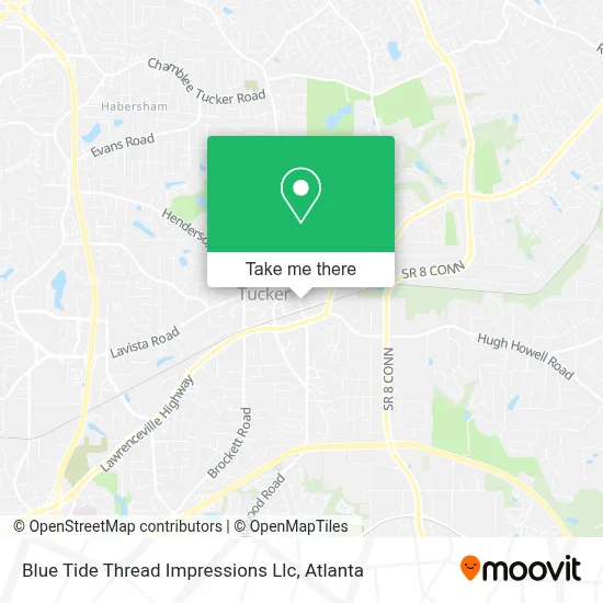Blue Tide Thread Impressions Llc map