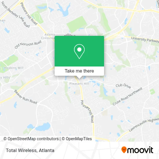 Total Wireless map