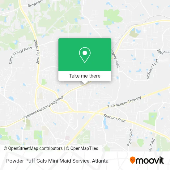 Powder Puff Gals Mini Maid Service map