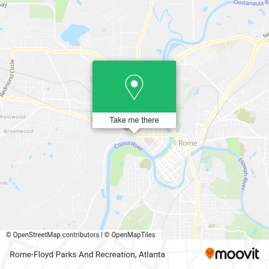 Rome-Floyd Parks And Recreation map