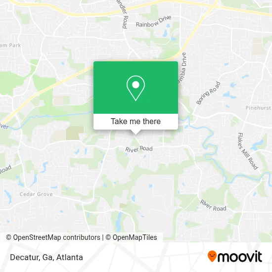Mapa de Decatur, Ga