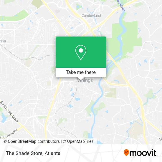 The Shade Store map