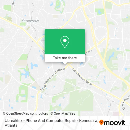 Ubreakifix - Phone And Computer Repair - Kennesaw map