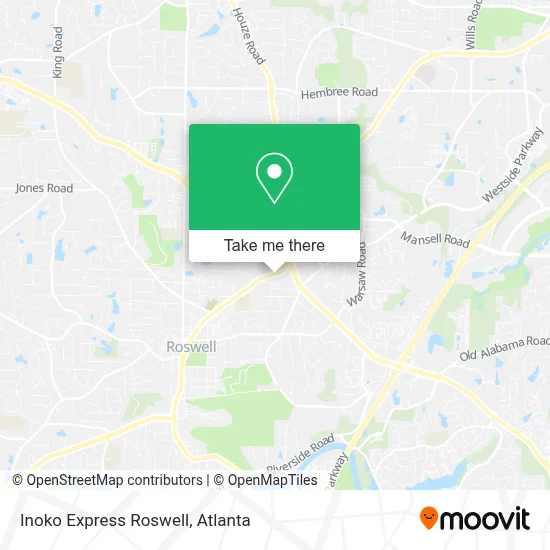 Inoko Express Roswell map