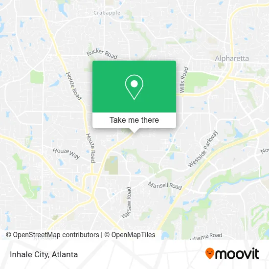 Inhale City map