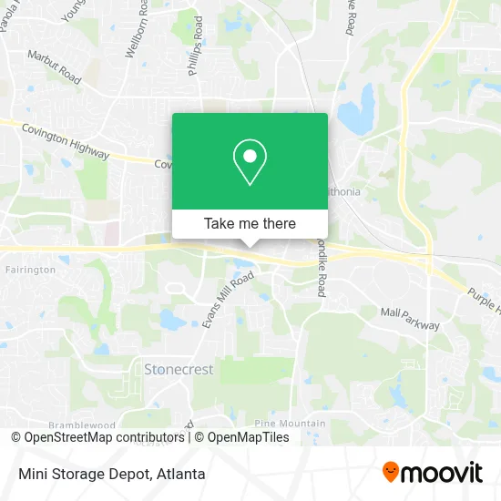 Mini Storage Depot map