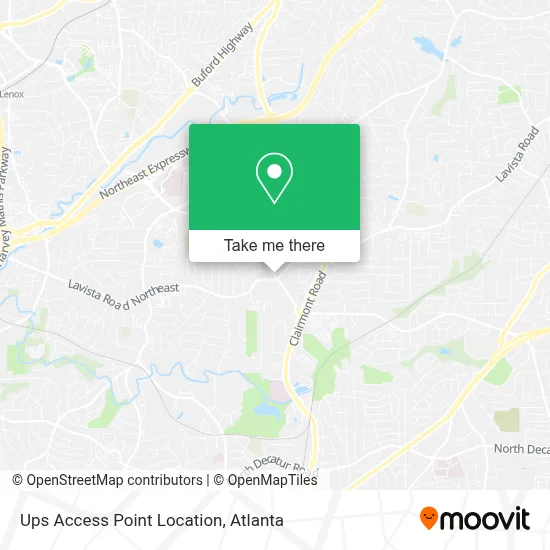 Ups Access Point Location map