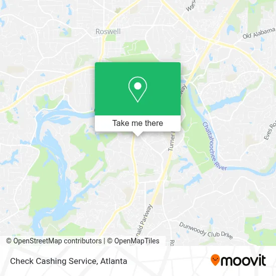 Check Cashing Service map