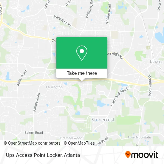 Ups Access Point Locker map