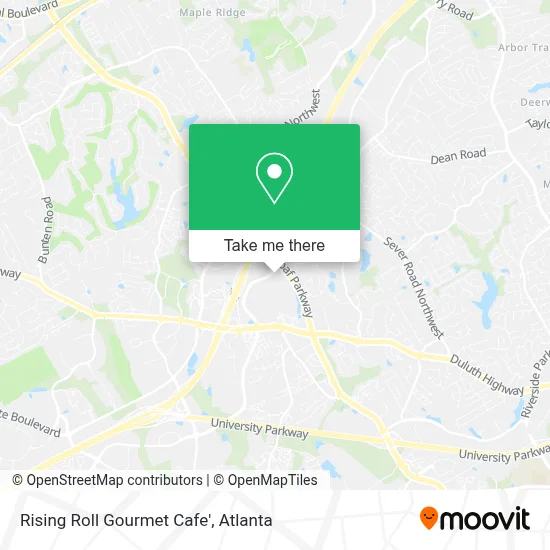 Rising Roll Gourmet Cafe' map
