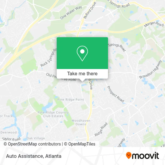 Auto Assistance map