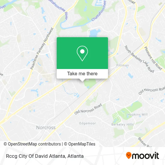 Rccg City Of David Atlanta map