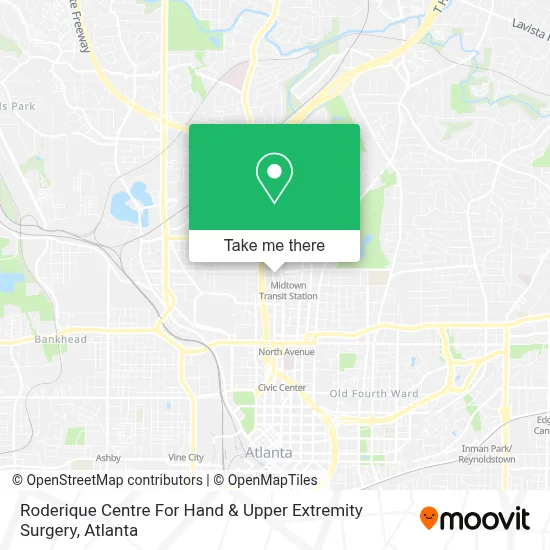 Roderique Centre For Hand & Upper Extremity Surgery map