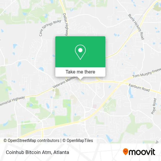 Coinhub Bitcoin Atm map