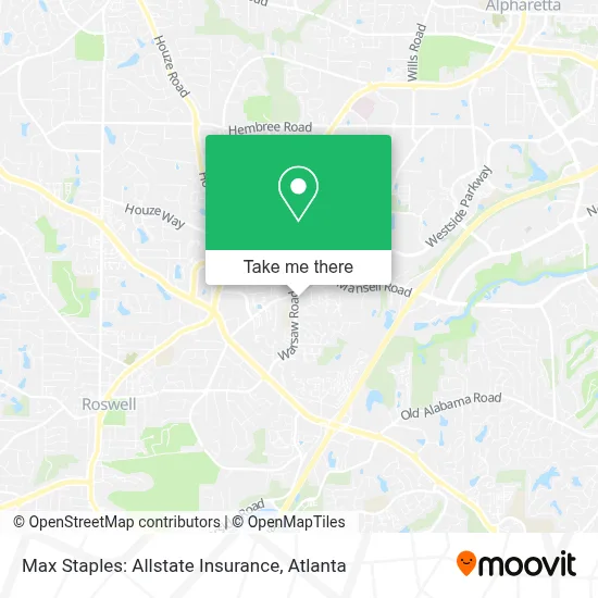 Max Staples: Allstate Insurance map