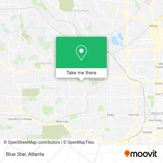 Blue Star map