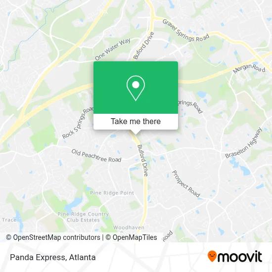Panda Express map