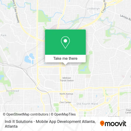 Indi It Solutions - Mobile App Development Atlanta map