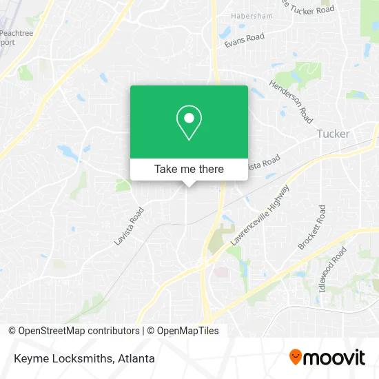 Keyme Locksmiths map