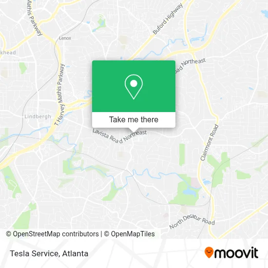 Tesla Service map