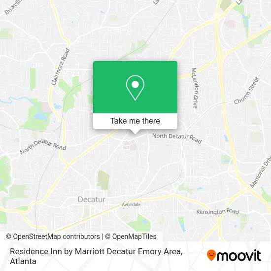 Residence Inn by Marriott Decatur Emory Area map