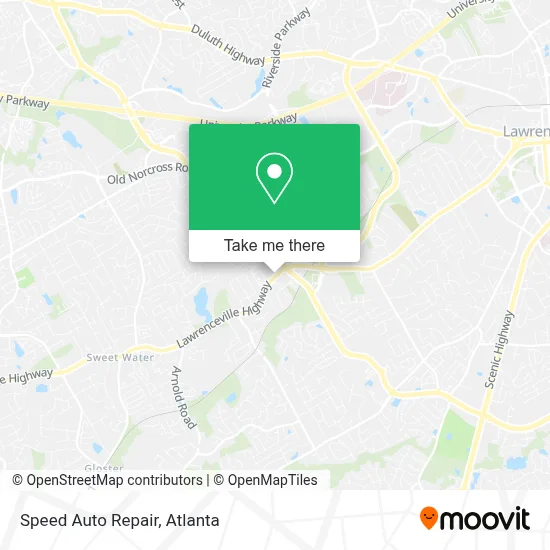 Speed Auto Repair map