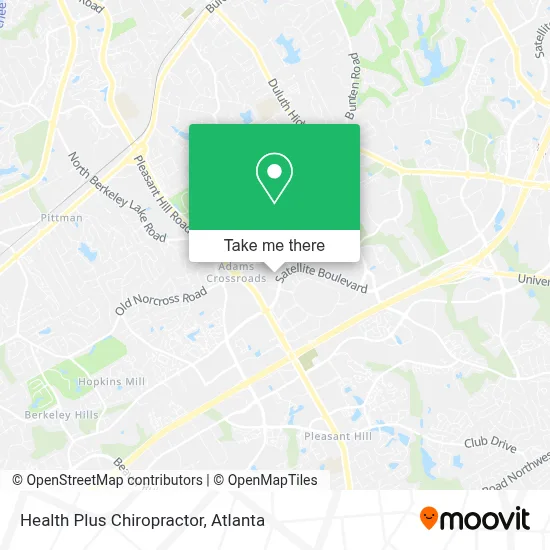 Health Plus Chiropractor map