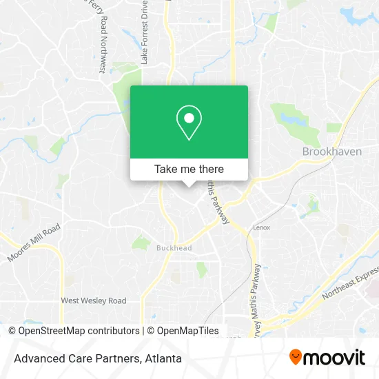 Advanced Care Partners map