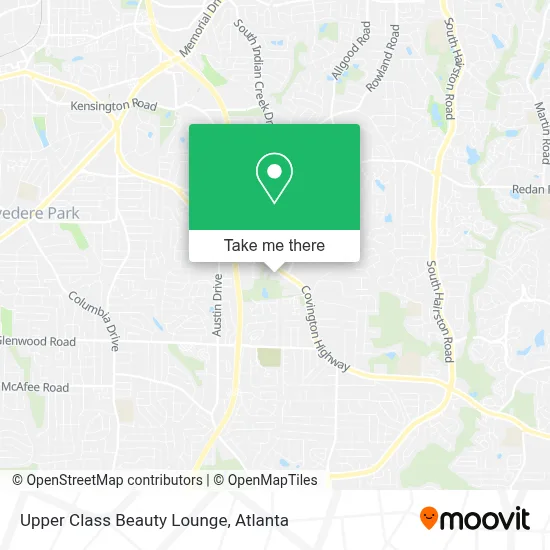 Upper Class Beauty Lounge map