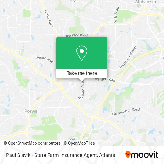 Paul Slavik - State Farm Insurance Agent map