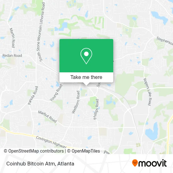 Coinhub Bitcoin Atm map
