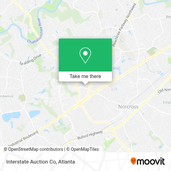 Interstate Auction Co map