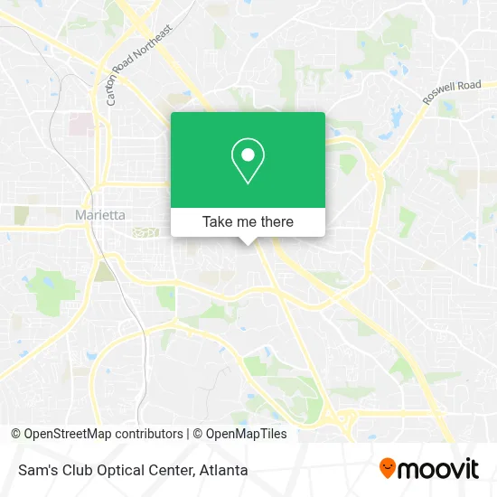 Sam's Club Optical Center map
