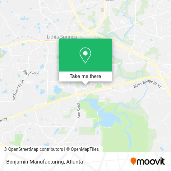 Benjamin Manufacturing map