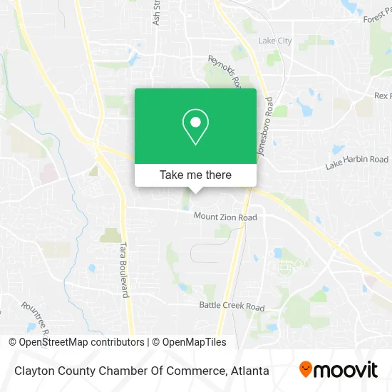 Clayton County Chamber Of Commerce map