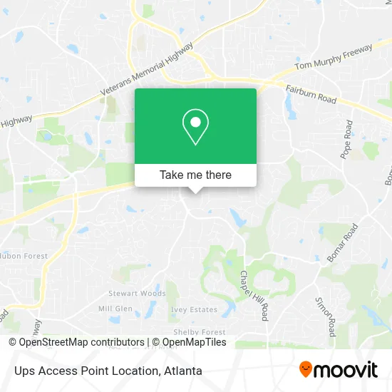 Ups Access Point Location map