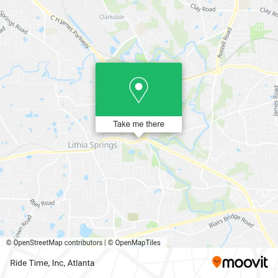 Ride Time, Inc map