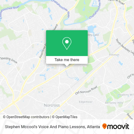 Stephen Mccool's Voice And Piano Lessons map