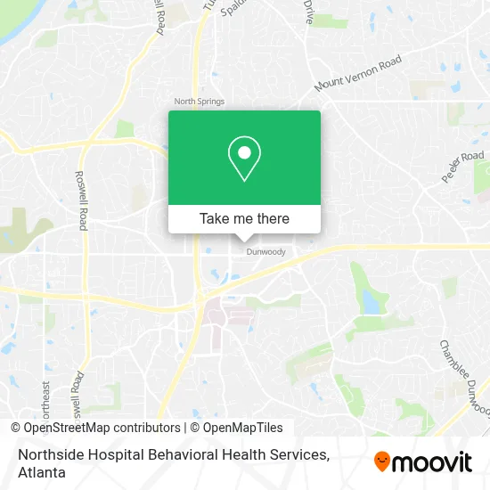 Northside Hospital Behavioral Health Services map