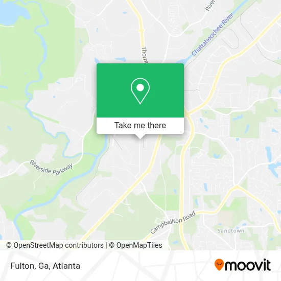 Fulton, Ga map