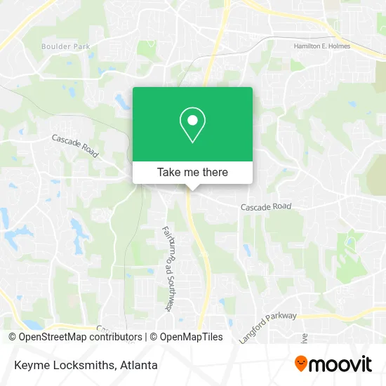 Keyme Locksmiths map