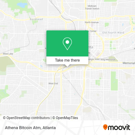 Athena Bitcoin Atm map