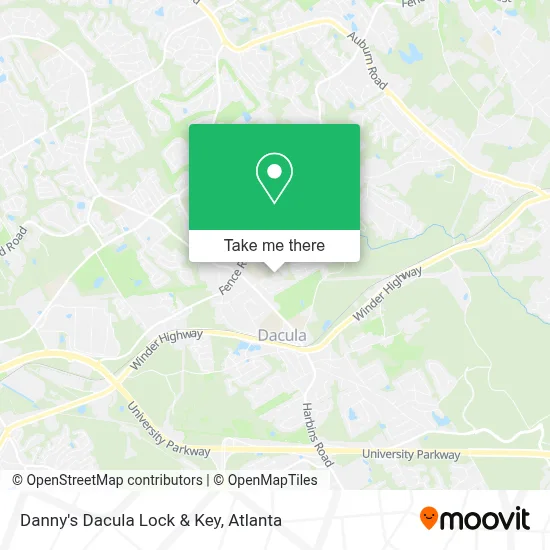 Danny's Dacula Lock & Key map