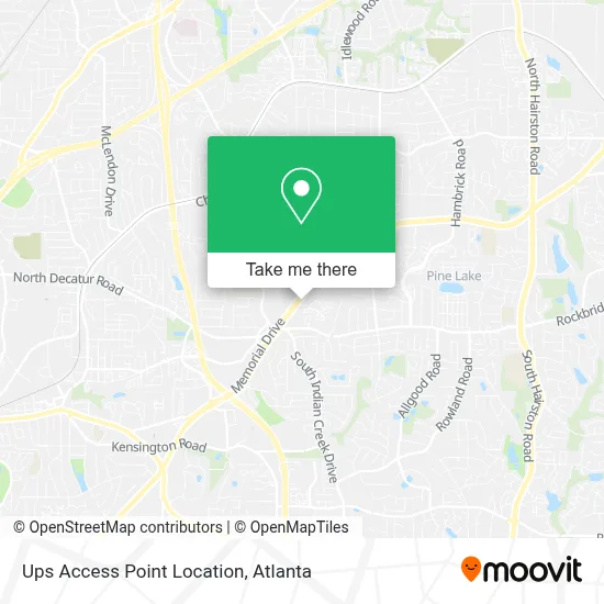 Ups Access Point Location map