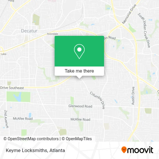 Keyme Locksmiths map