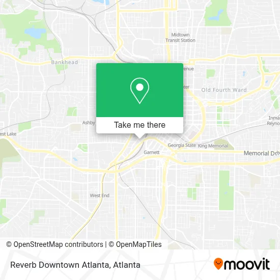Reverb Downtown Atlanta map