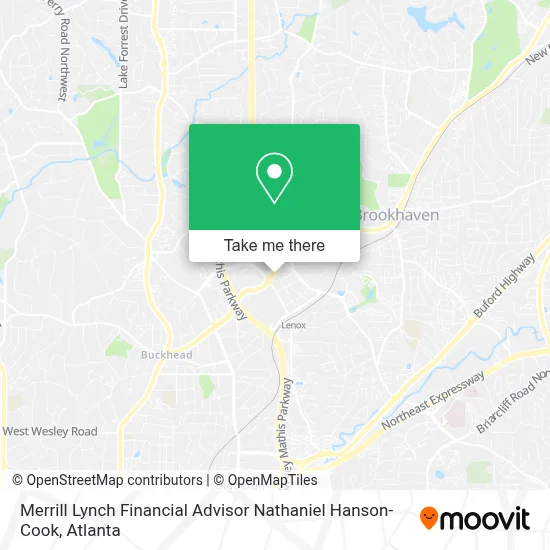Merrill Lynch Financial Advisor Nathaniel Hanson-Cook map