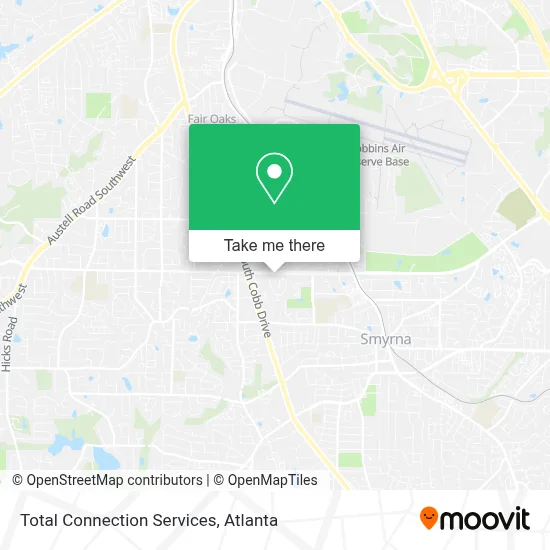 Total Connection Services map